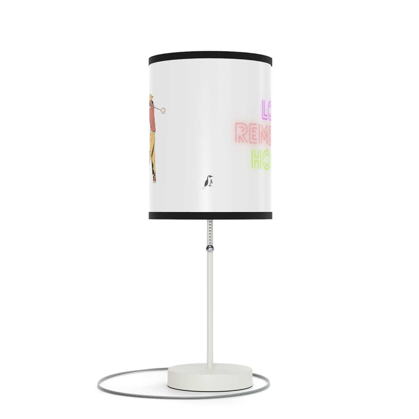 Lamp on a Stand, US|CA plug: Golf White 