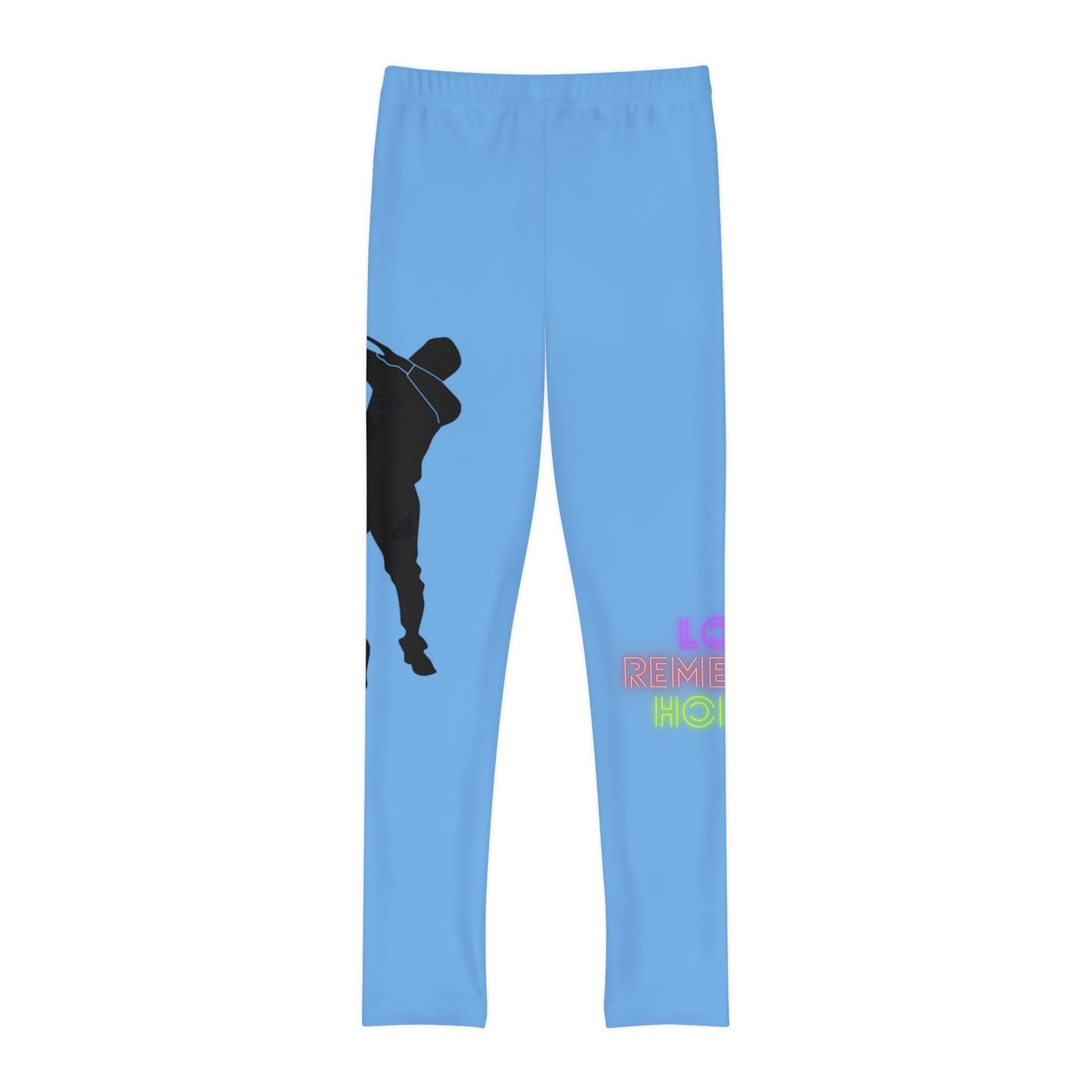 Youth Full-Length Leggings: Dance Lite Blue