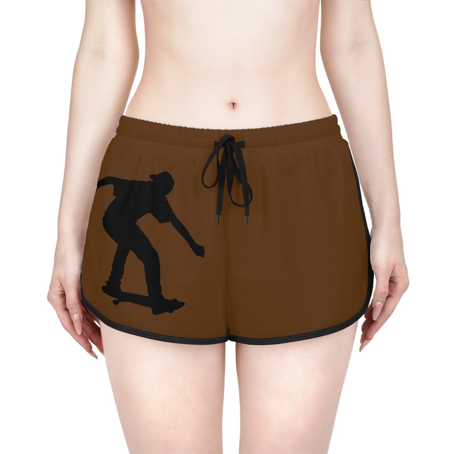 Women's Relaxed Shorts: Skateboarding Brown