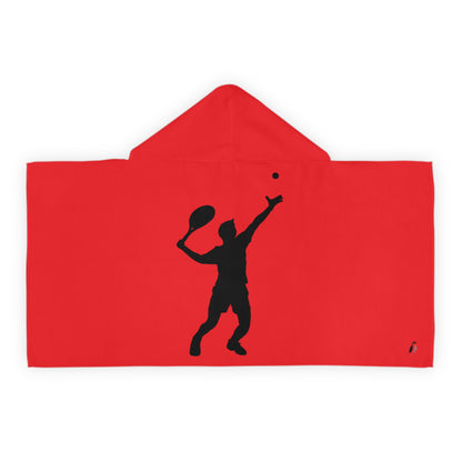 Youth Hooded Towel: Tennis Red
