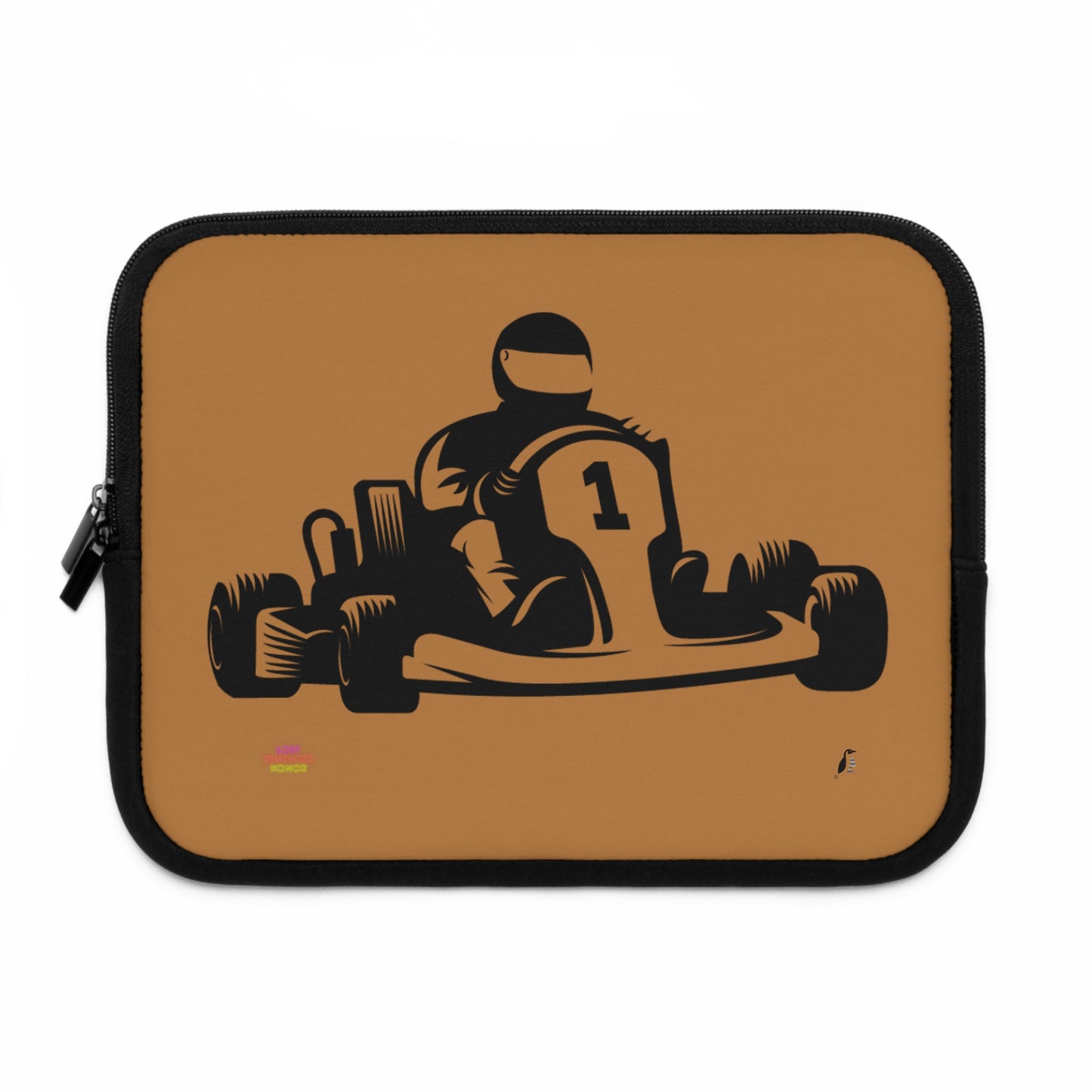 Laptop Sleeve: Racing Lite Brown