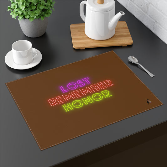 Placemat, 1pc: Lost Remember Honor Brown