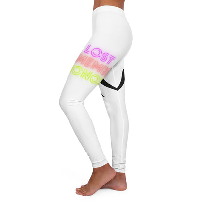 Women's Spandex Leggings: Wrestling White