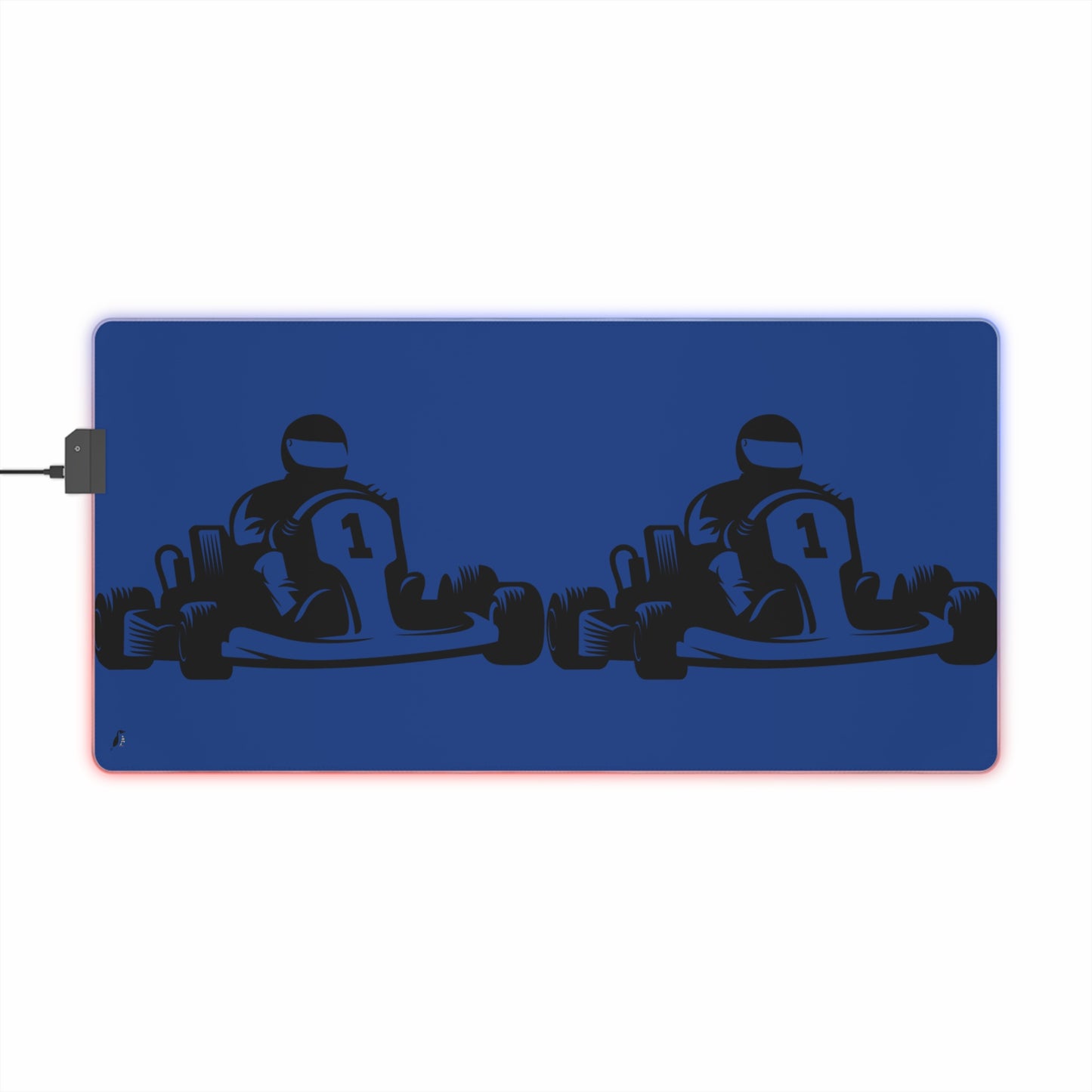 LED Gaming Mouse Pad: Racing Dark Blue