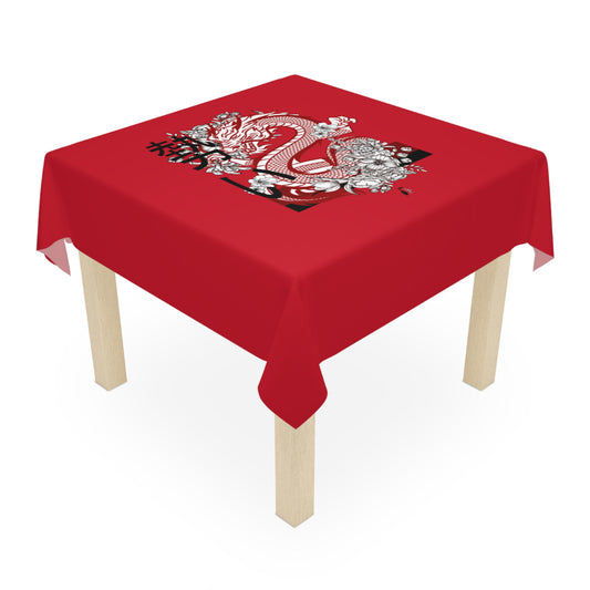 Tablecloth: Dragons Dark Red
