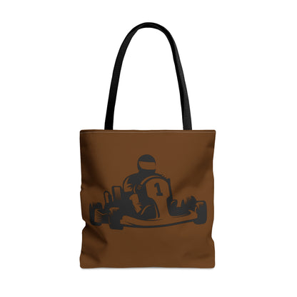 Tote Bag: Racing Brown