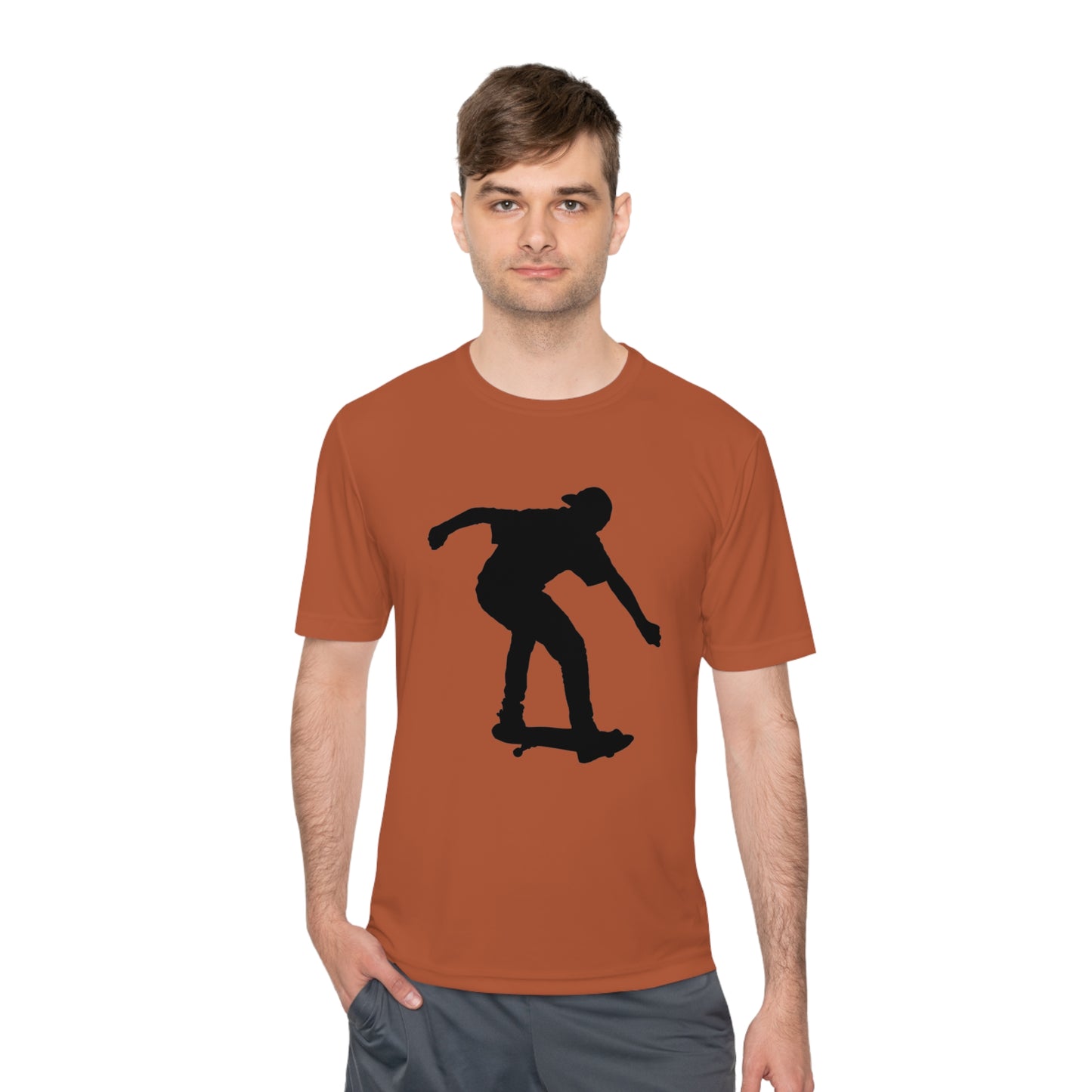 Moisture Wicking Tee: Skateboarding #1