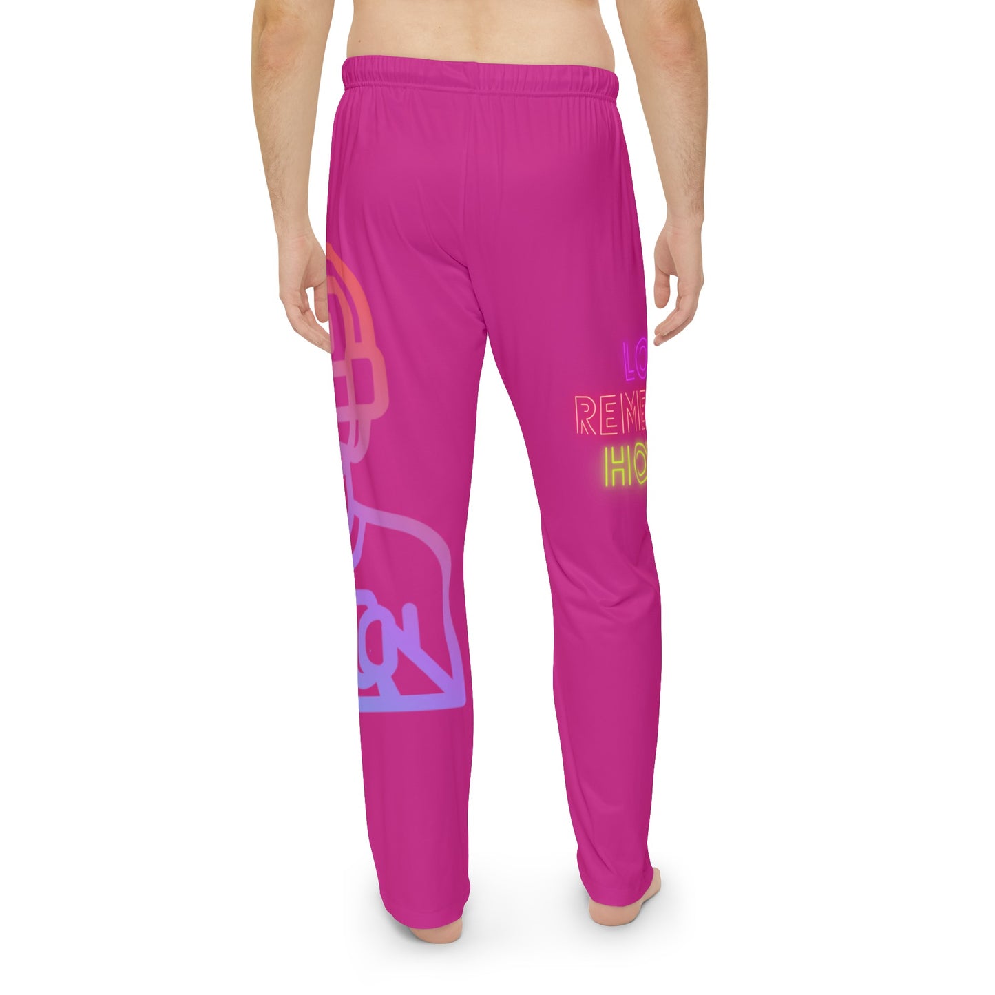 Men's Pajama Pants: Gaming Pink