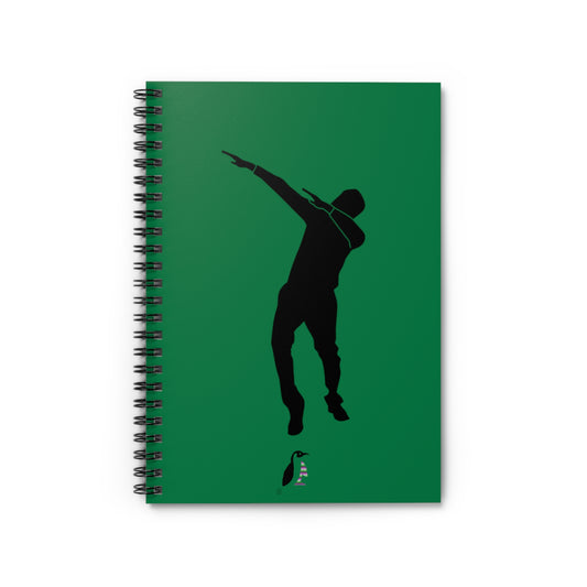 Spiral Notebook - Ruled Line: Dance Dark Green