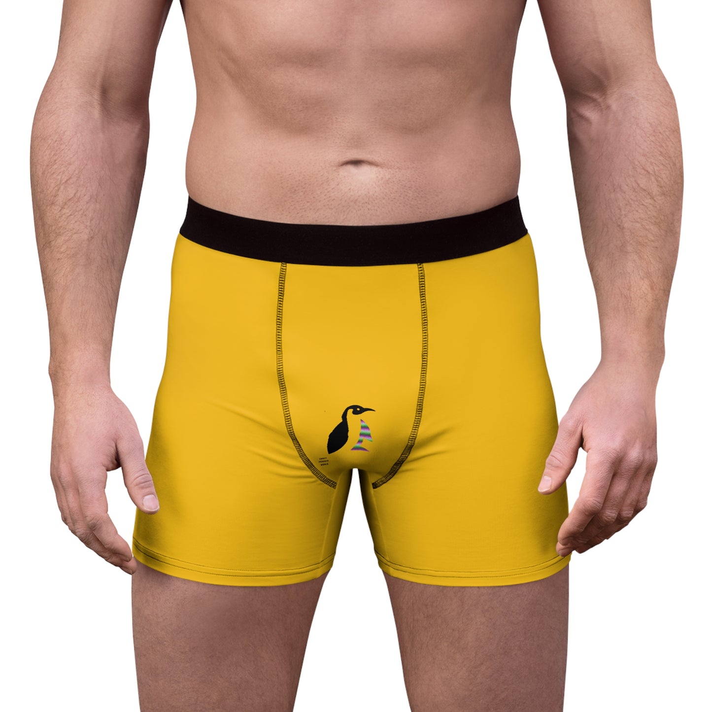 Men's Boxer Briefs: Lost Remember Honor Yellow