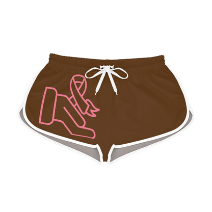 Women's Relaxed Shorts: Fight Cancer Brown