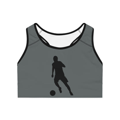 Sports Bra: Soccer Dark Grey