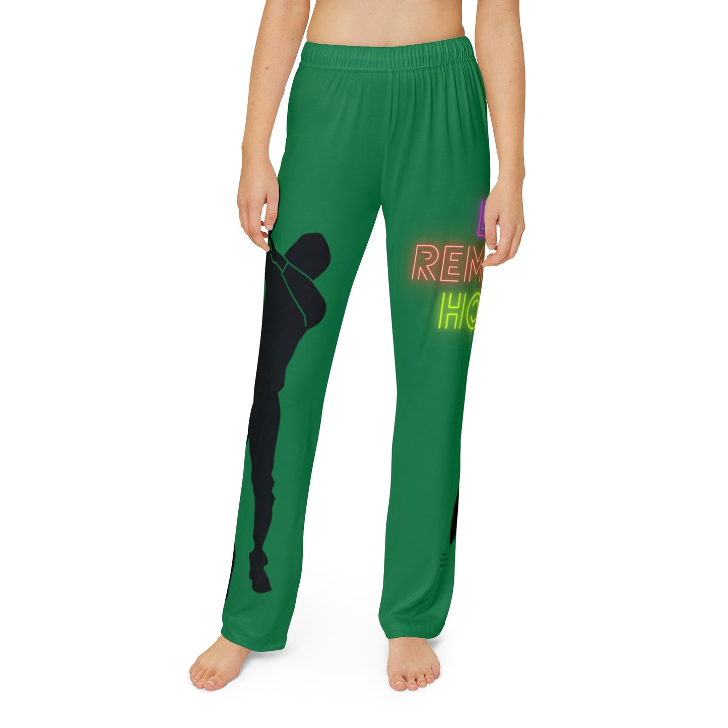 Kids Pajama Pants: Dance Dark Green