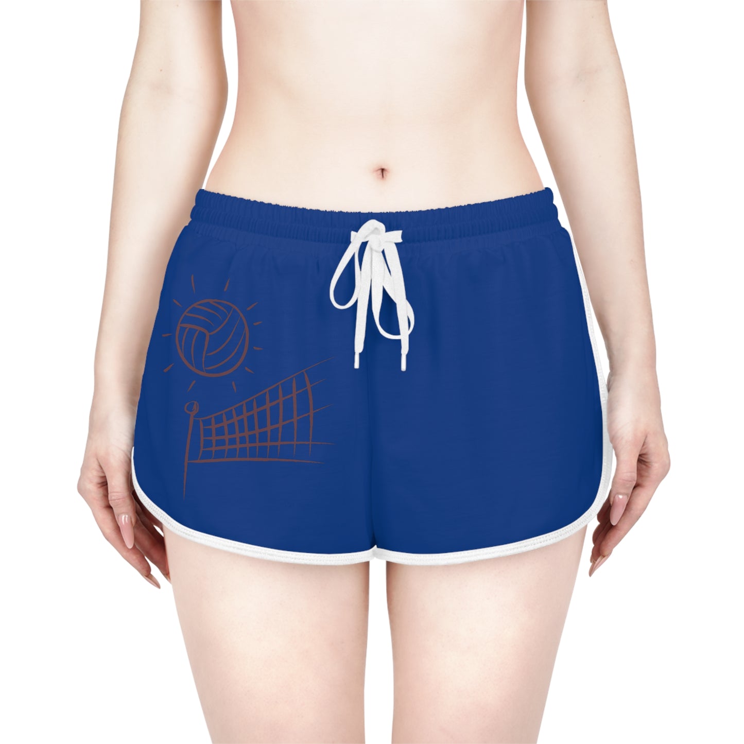 Women's Relaxed Shorts: Volleyball Dark Blue