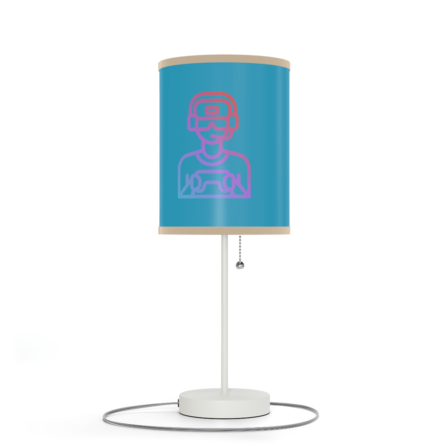 Lamp on a Stand, US|CA plug: Gaming Turquoise