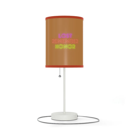 Lamp on a Stand, US|CA plug: Volleyball Lite Brown