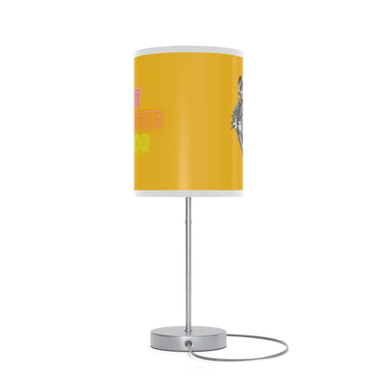 Lamp on a Stand, US|CA plug: Wolves Yellow