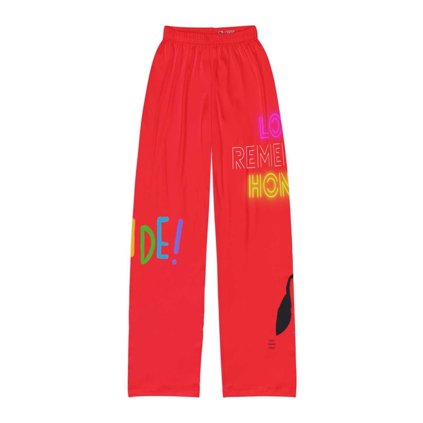 Kids Pajama Pants: LGBTQ Pride Red