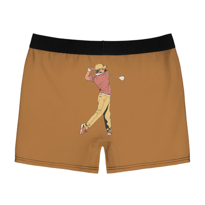 Men's Boxer Briefs: Golf Lite Brown