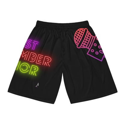 Basketball Shorts: Music Black