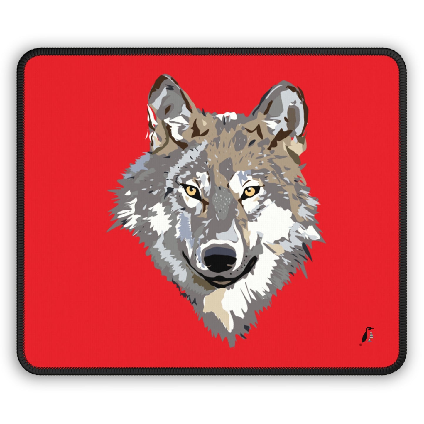 Gaming Mouse Pad: Wolves Red