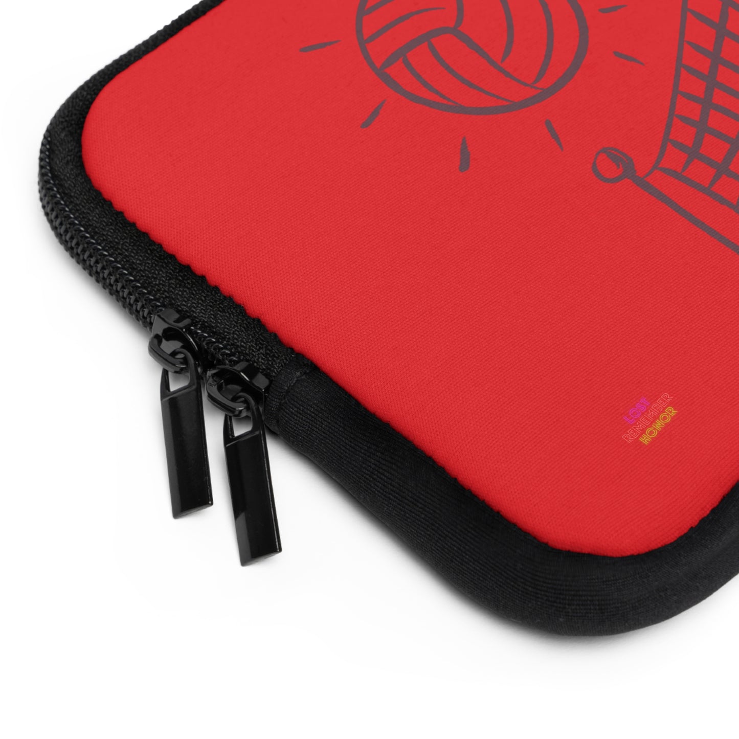 Laptop Sleeve: Volleyball Red