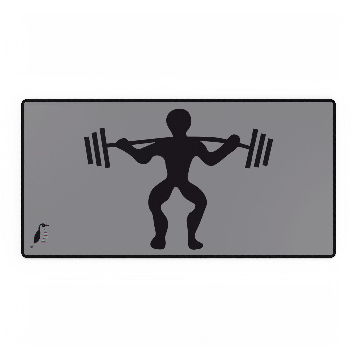 Desk Mats: Weightlifting Grey