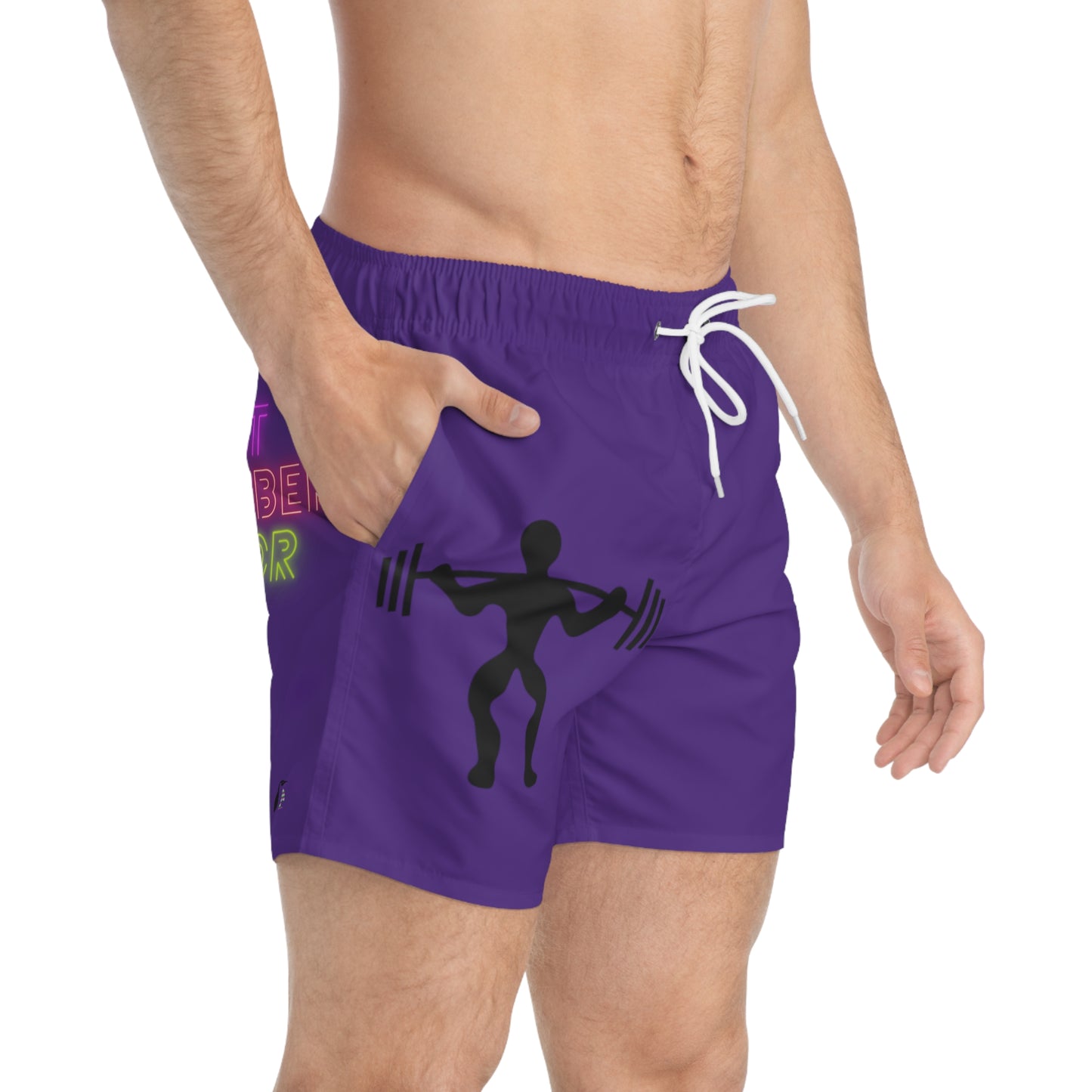 Swim Trunks: Weightlifting Purple