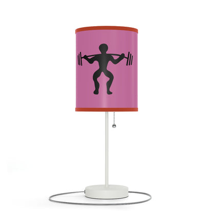 Lamp on a Stand, US|CA plug: Weightlifting Lite Pink 