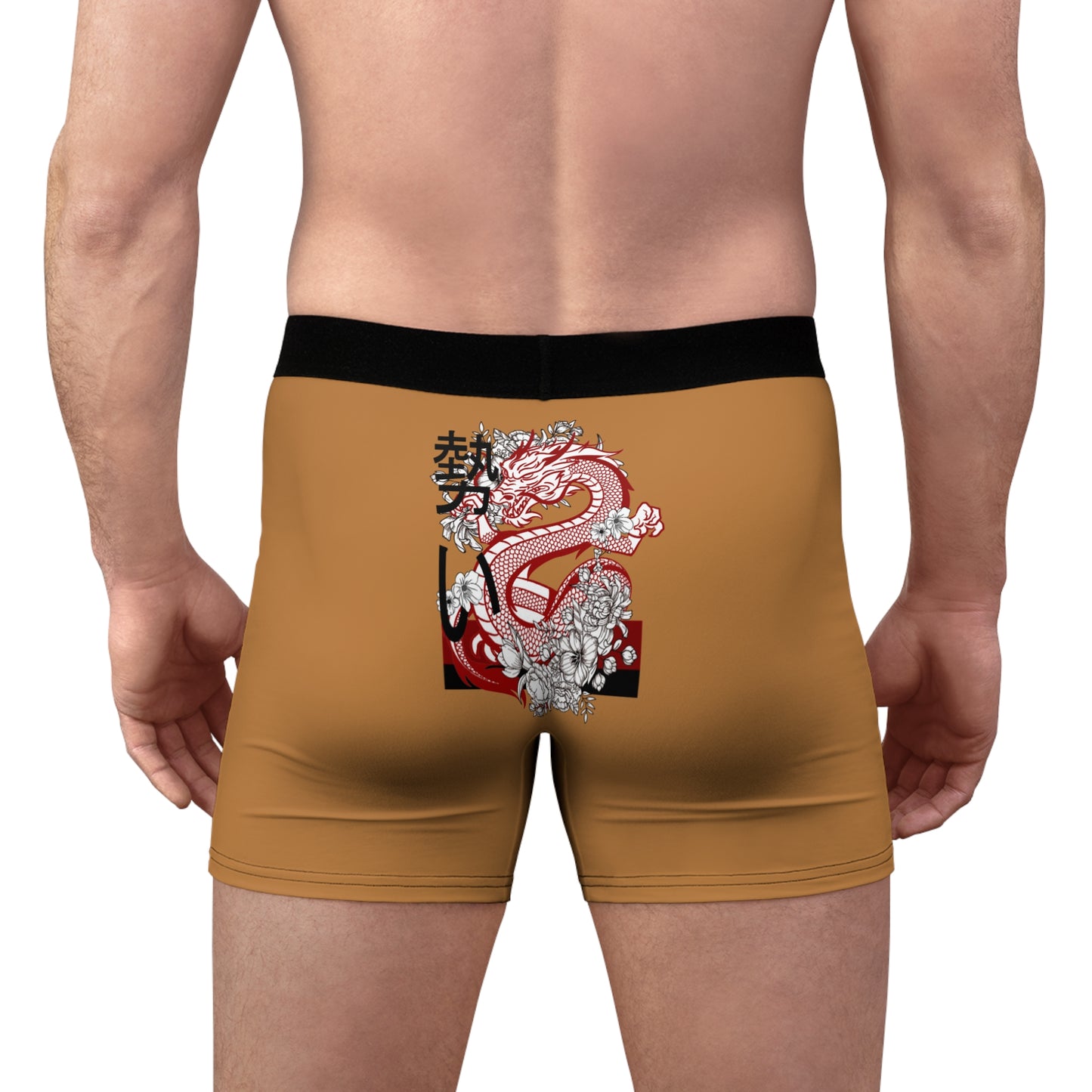 Men's Boxer Briefs: Dragons Lite Brown