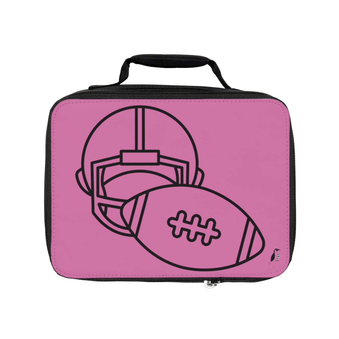 Lunch Bag: Football Lite Pink