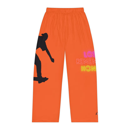 Pambabaeng Pajama Pants: Skateboarding Orange 