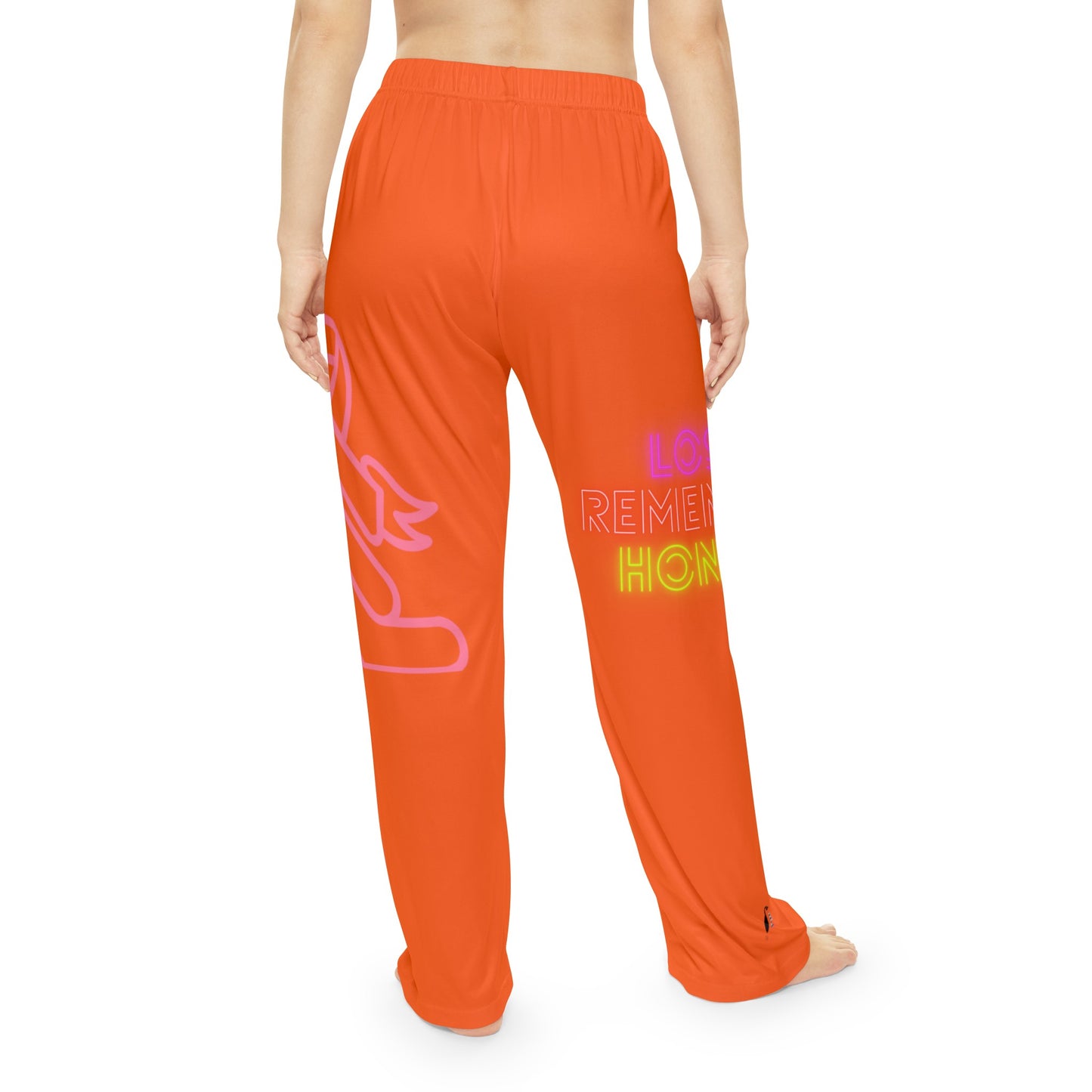 Women's Pajama Pants: Fight Cancer Orange