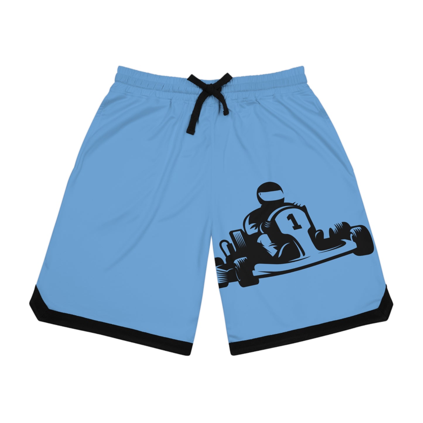 Basketball Rib Shorts: Racing Lite Blue