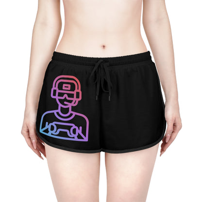 Women's Relaxed Shorts: Gaming Black