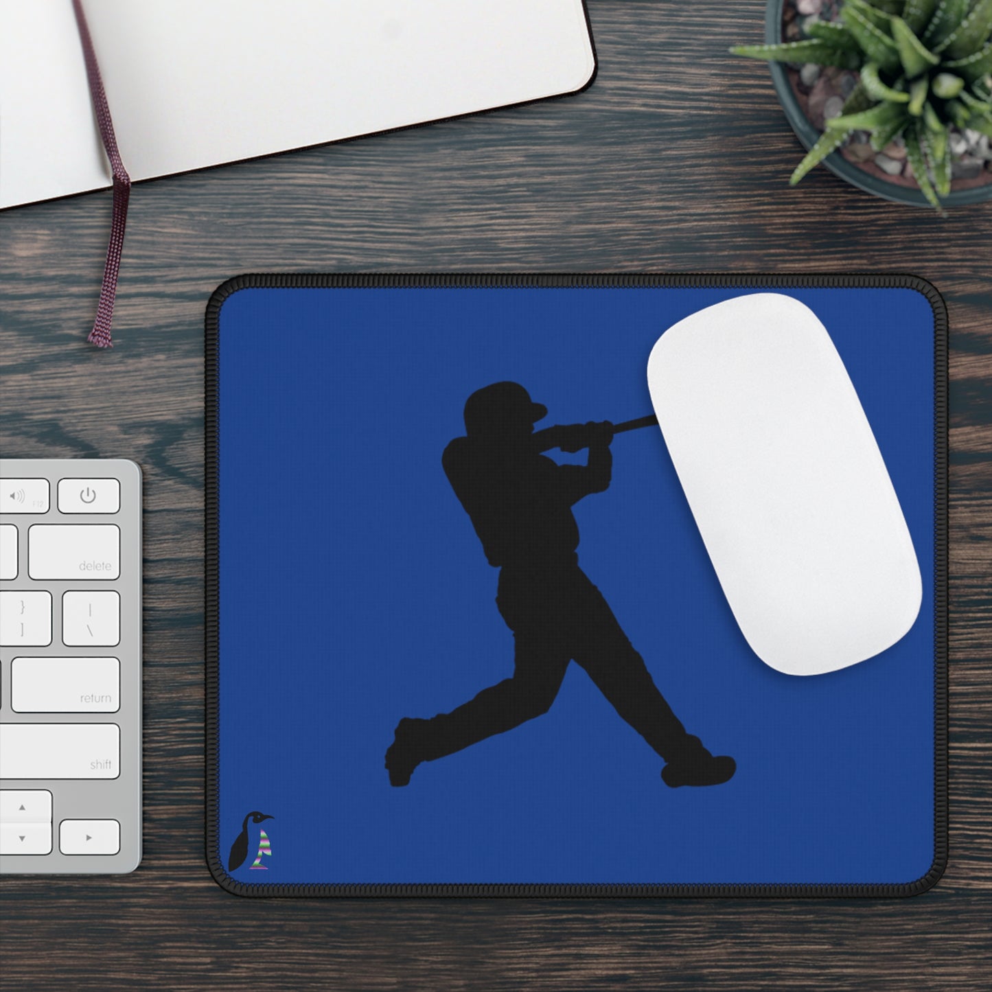 Gaming Mouse Pad: Baseball Dark Blue