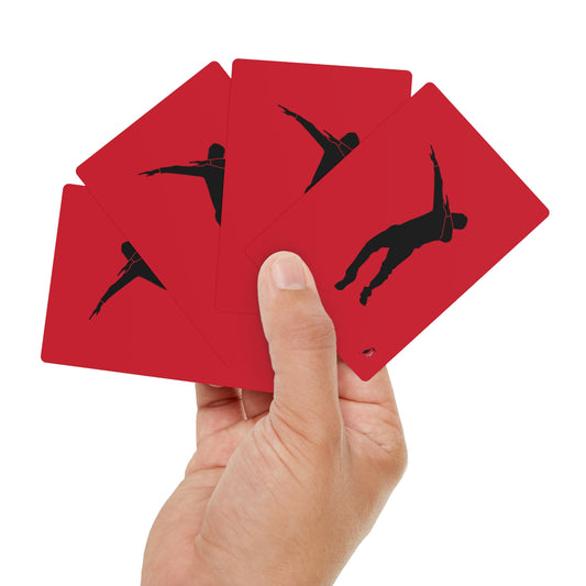Poker Cards: Dance Dark Red