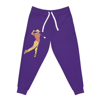 Athletic Joggers: Golf Purple