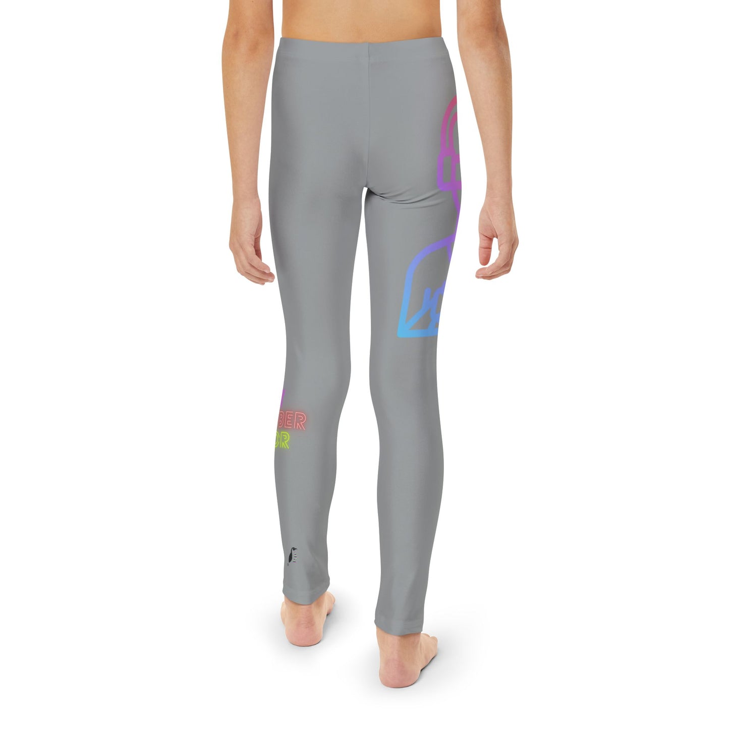 Youth Full-Length Leggings: Gaming Grey