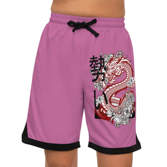 Basketball Rib Shorts: Dragons Lite Pink