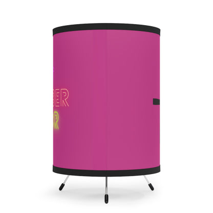 Tripod Lamp with High-Res Printed Shade, US\CA plug: Fishing Pink
