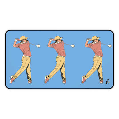 Desk Mat: Golf Lite Blue