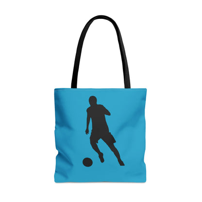 Tote Bag: Soccer Turquoise