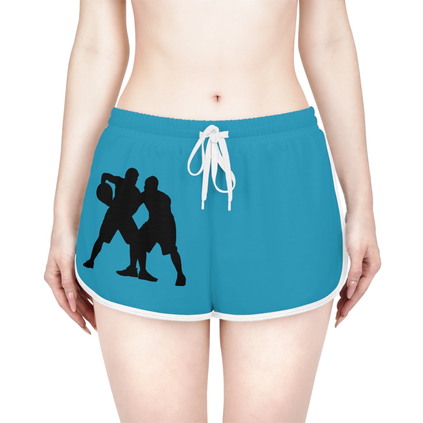 Women's Relaxed Shorts: Basketball Turquoise