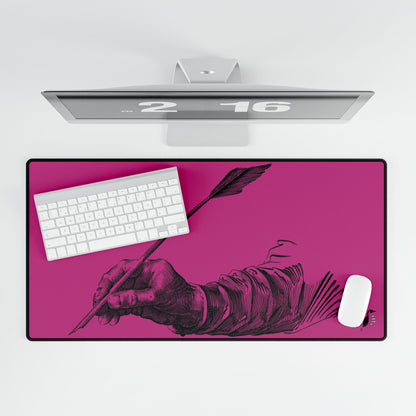 Desk Mats: Writing Pink