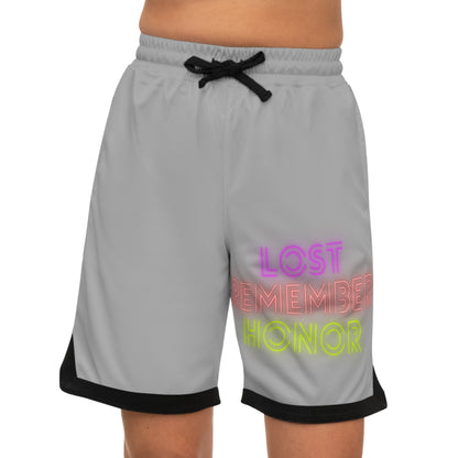 Basketball Rib Shorts: Lost Remember Honor Lite Grey