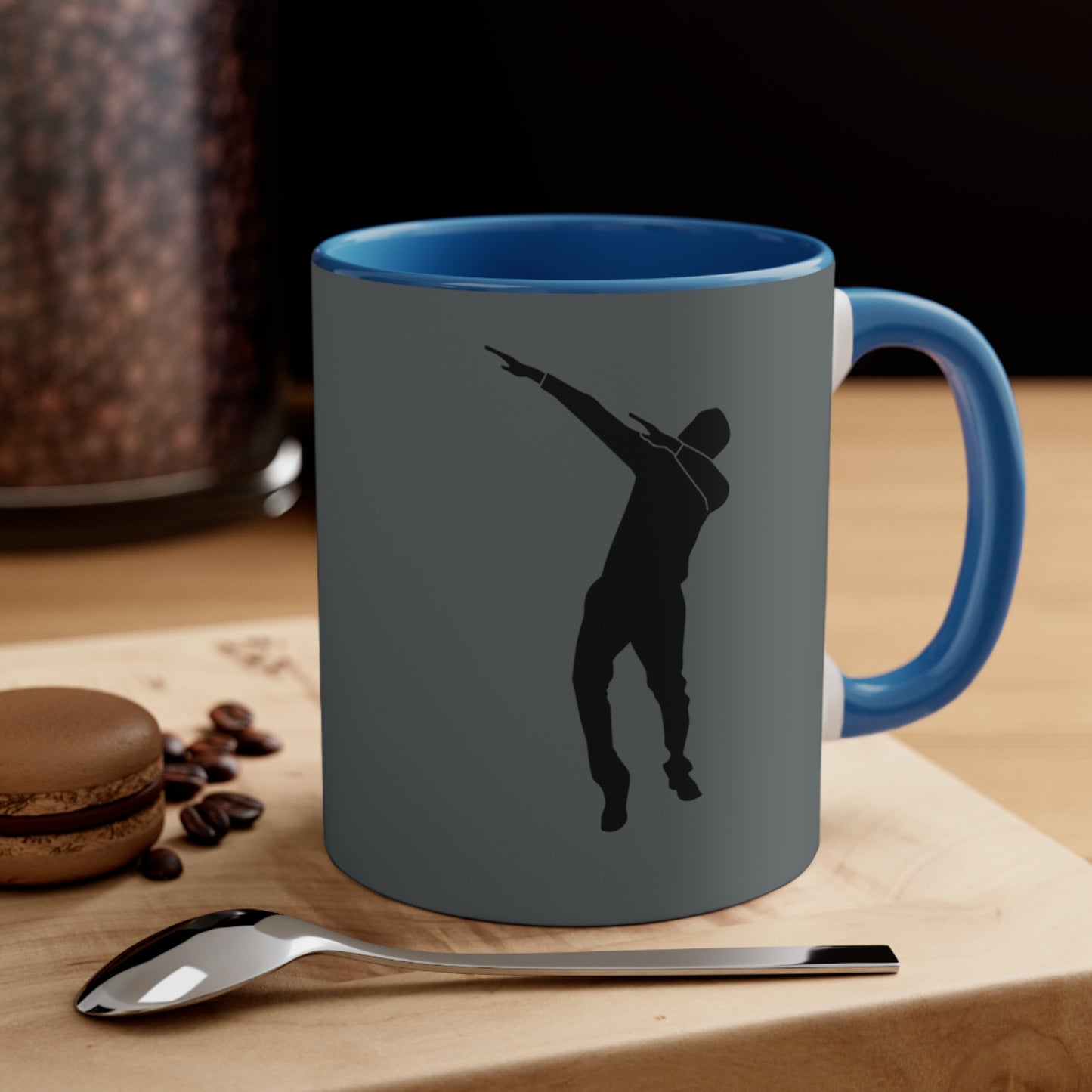 Accent Coffee Mug, 11oz: Dance Dark Grey