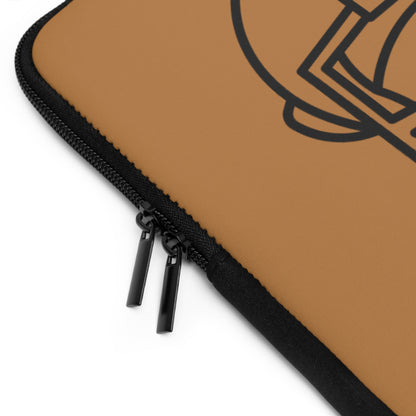 Laptop Sleeve: Football Lite Brown