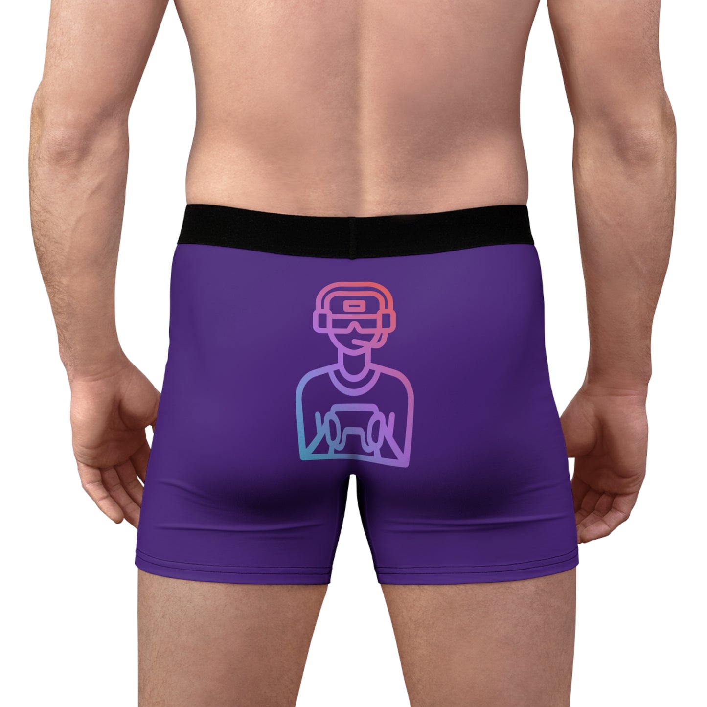 Men's Boxer Briefs: Gaming Purple