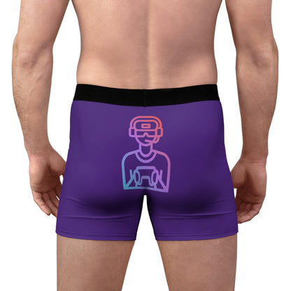 Men's Boxer Briefs: Gaming Purple